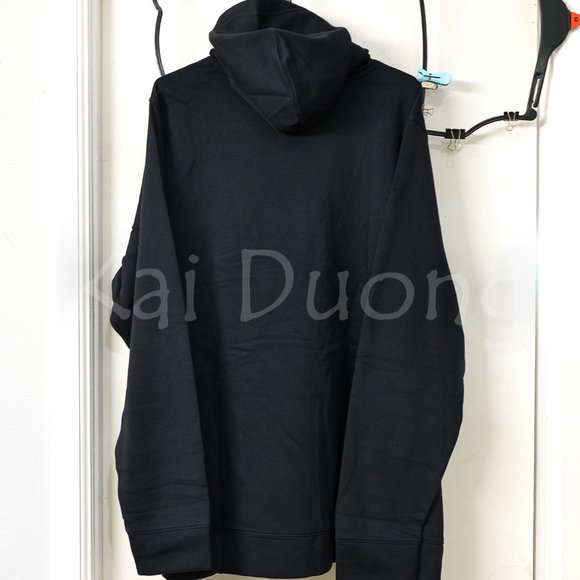Men's UA Hustle Fleece Hoodie-‎ Black - Picture 4 of 11